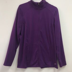 Purple Champion zip up long sleeve size m